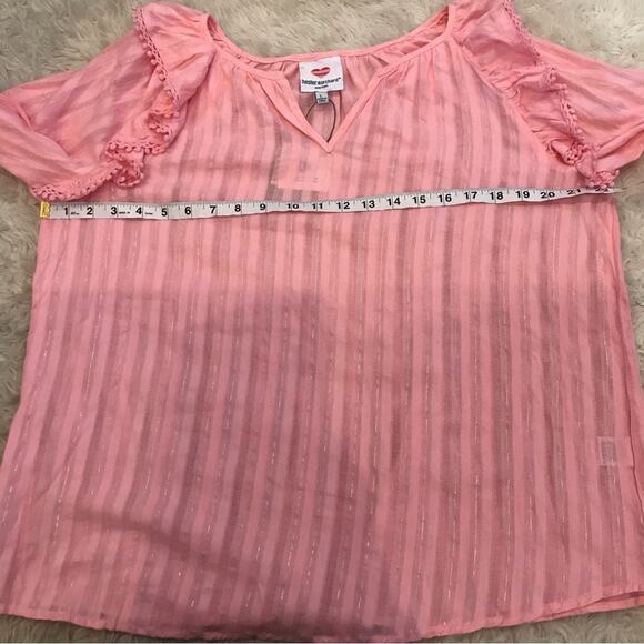 Hester and Orchard slight v neck with Pom detail and silver threading NWT - Picture 5 of 7